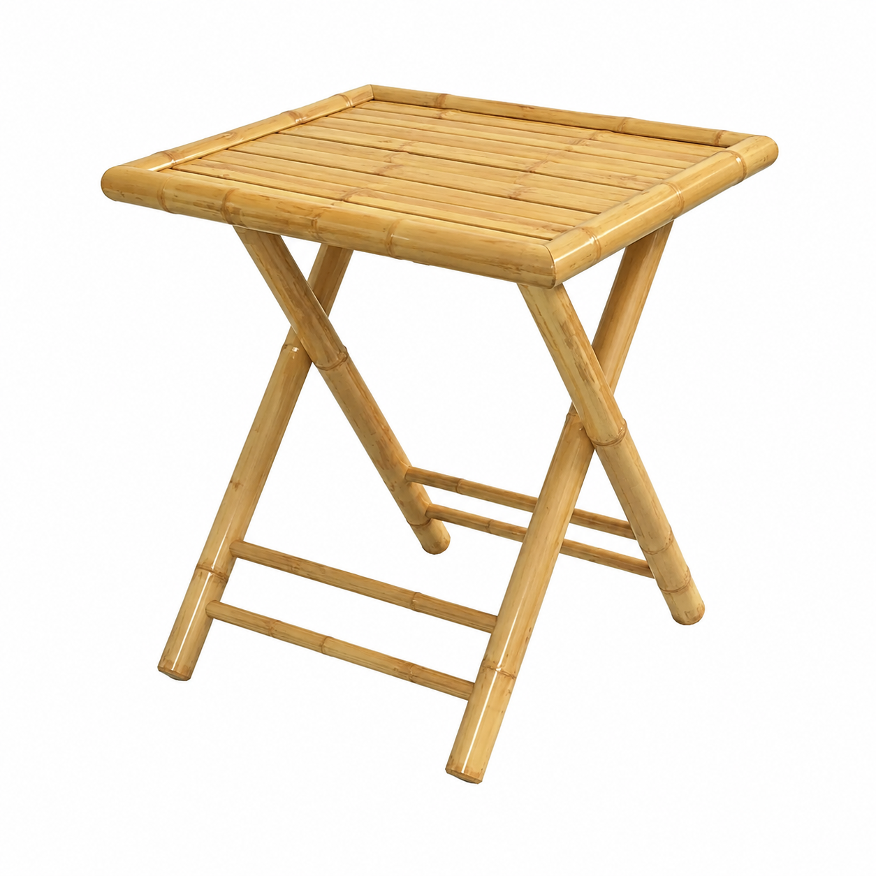 Mobilier de bistro 3 pièces en bambou