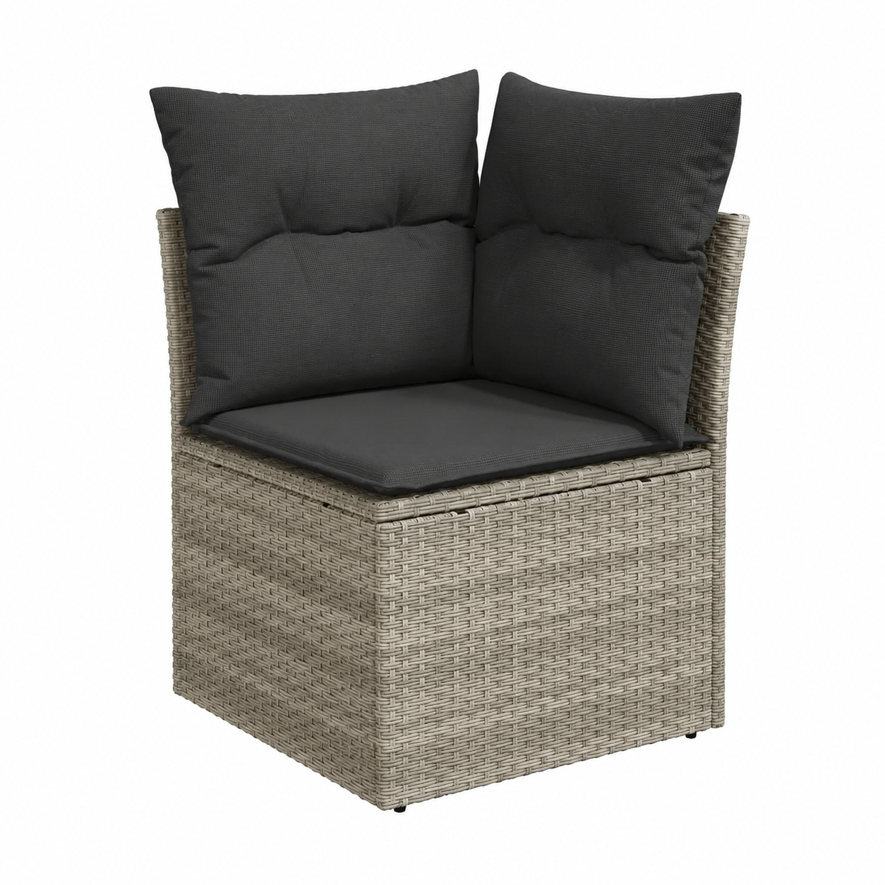 Ensemble de mobilier extérieur 10 pièces en résine tressée avec coussins