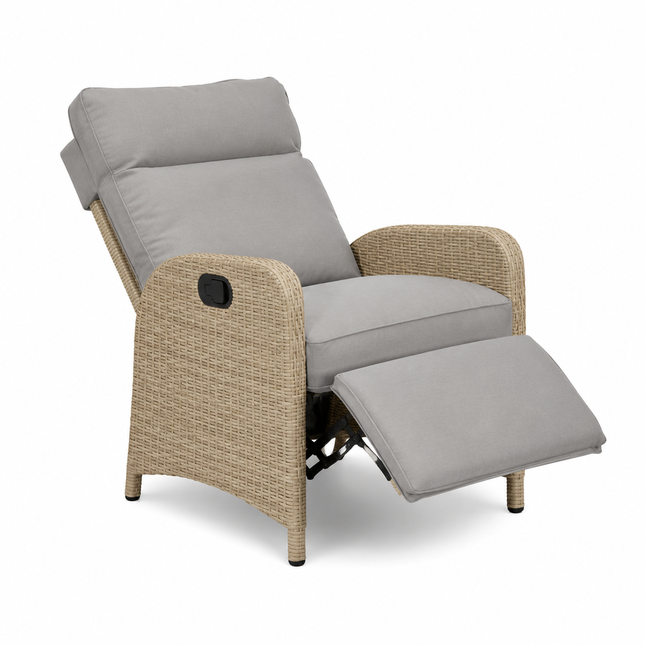 Ensemble de jardin avec coussins beige 3 pièces